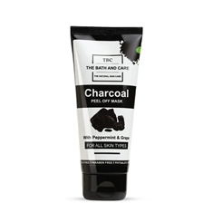 Charcoal Peel Off Mask with Peppermint and Grape For Blackheads And Removes Tan